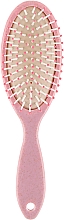 Щітка масажна овальна, рожева, FC-007 - Dini — фото N1