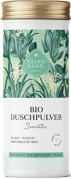 Очищающая пудра для душа для чувствительной кожи - Eliah Sahil Organic Shower Powder Sensitive  — фото N1
