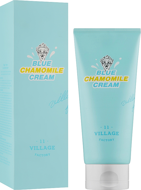 Успокаивающие крем для лица с экстрактом голубой ромашки - Village 11 Factory Blue Chamomile Cream — фото N2