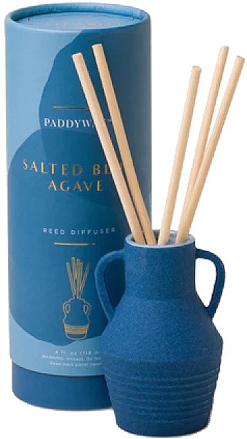Аромадифузор "Солона блакитна агава" - Paddywax Santorini Ceramic Diffuser Salted Blue Agave — фото N1