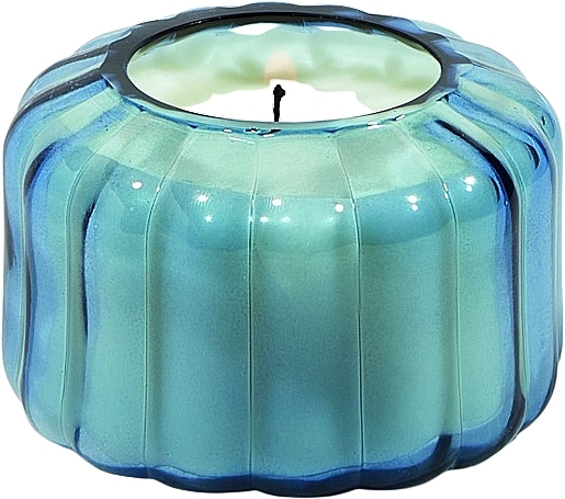 Ароматична свічка "Перчене індиго" - Paddywax Ripple Glass Candle Peppered Indigo — фото N1