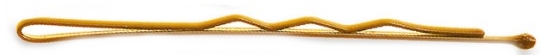 Невидимки для волос фрезерованные, 50 мм, золотые - SPL — фото N2