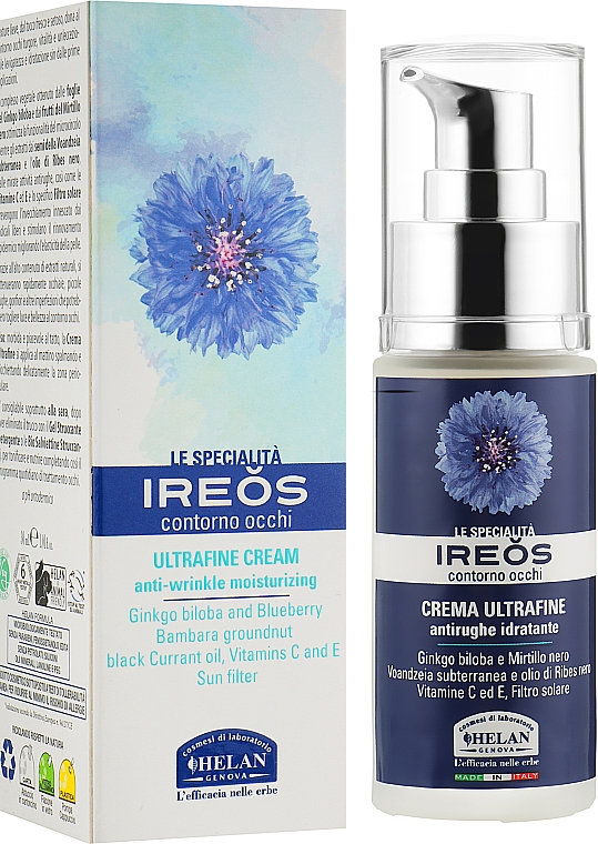 Крем для увлажнения и смягчения кожи вокруг глаз - Helan Ireos Ultrafine Cream — фото N2