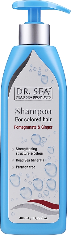 Шампунь с гранатом и имбирем - Dr. Sea Shampoo Pomegranate & Ginger — фото N2