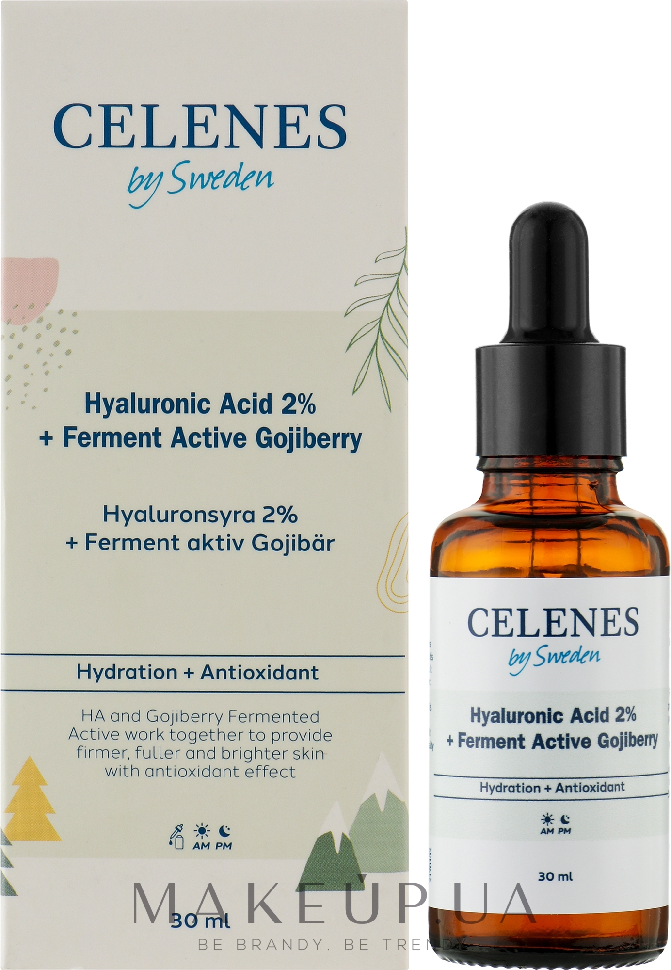 Зволожувальна сироватка з гіалуроновою кислотою - Celenes Hyaluronic Acid 2% — фото 30ml