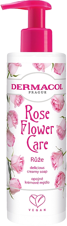 Рідке крем-мило для рук "Троянда" - Dermacol Rose Flower Care Delicious Creamy Soap — фото N1