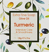 Парфумерія, косметика Мило з куркумою - Kalliston Turmeric Extra Fine Olive Oil Soap