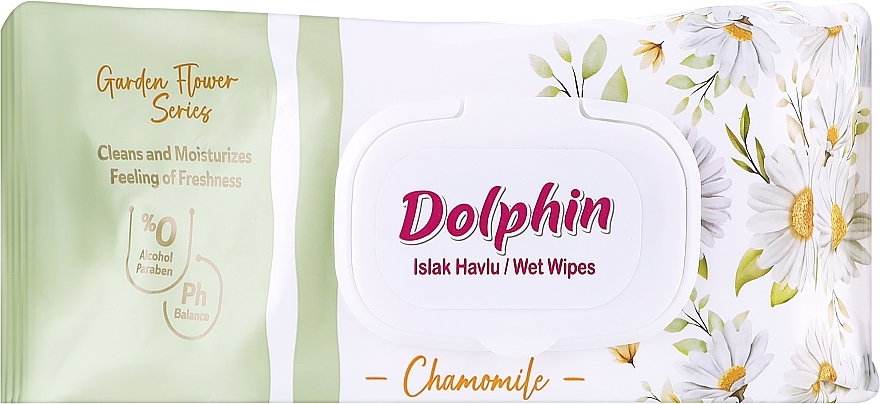 Вологі серветки "Chamomile" - Dolphin — фото N1