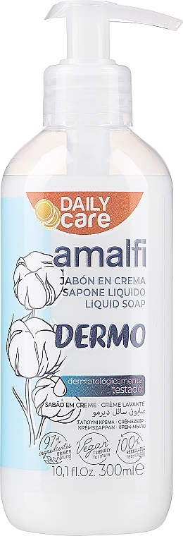 Крем-мыло для рук "DERMO защита кожи" - Amalfi Hand Washing Soap — фото N3