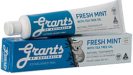 Парфумерія, косметика Зубна паста з олією чайного дерева - Grants of Australia Fresh Mint Toothpaste
