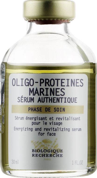Восстанавливающая сыворотка на основе олигопротеинов морского происхожденияв - Biologique Recherche Oligo-Proteines Marines Serum  — фото N2