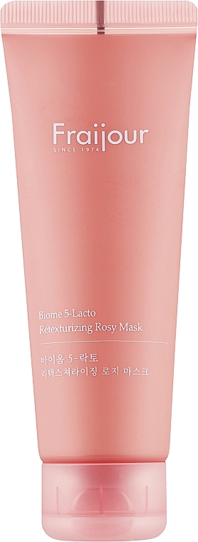Пом'якшувальна глиняна маска для обличчя з пробіотиками - Fraijour 5-Lacto Retexture Rosy Mask — фото N1
