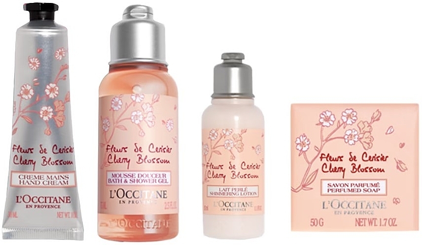 Набір, 5 продуктів - L'Occitane Delicate Cherry Pouch — фото N2