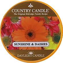 Парфумерія, косметика Чайна свічка "Сонячне світло й ромашки" - Country Candle Sunshine & Daisies Daylight