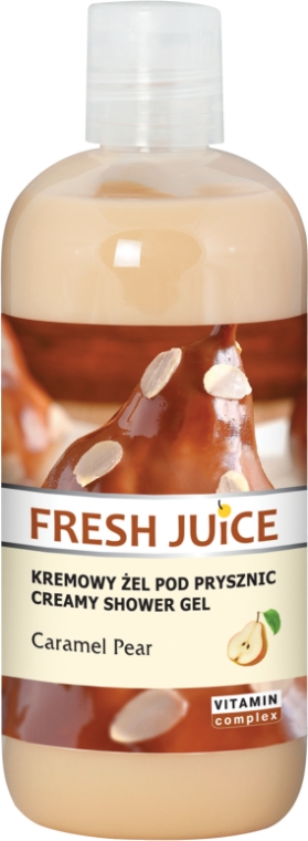 Крем-гель для душа "Груша в карамели" - Fresh Juice Caramel Pear Creamy Shower Gel — фото N1