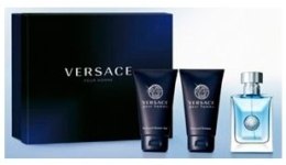 Духи, Парфюмерия, косметика Versace Pour Homme - Набор* (edt 50 + sh/g 50 + sh 50)