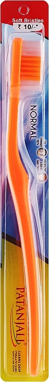 Зубная щетка обычная, оранжевая - Patanjali Normal Toothbrush — фото N1