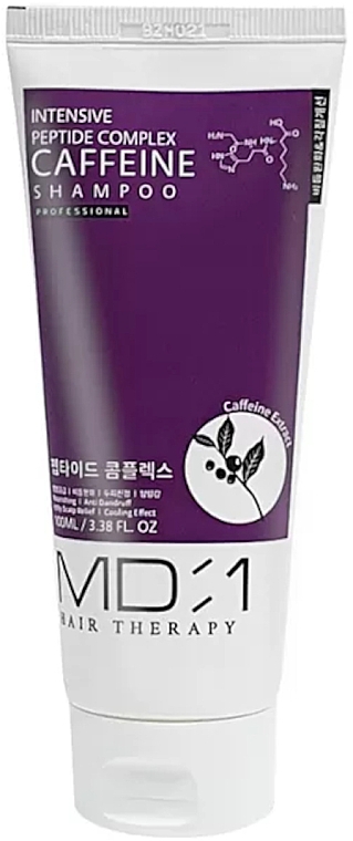 Шампунь для волосся з кофеїном - Med B MD:1 Intensive Peptide Complex Caffeine Shampoo — фото N1