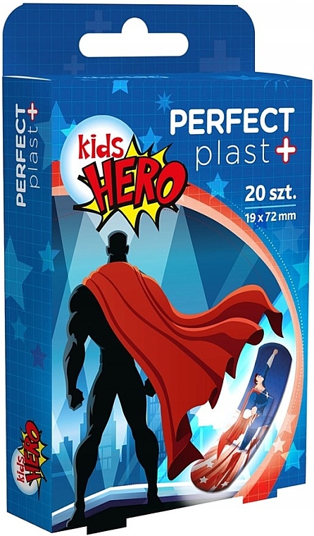 Детские пластыри, 19х72 мм - Perfect Plast Kids Hero — фото N1