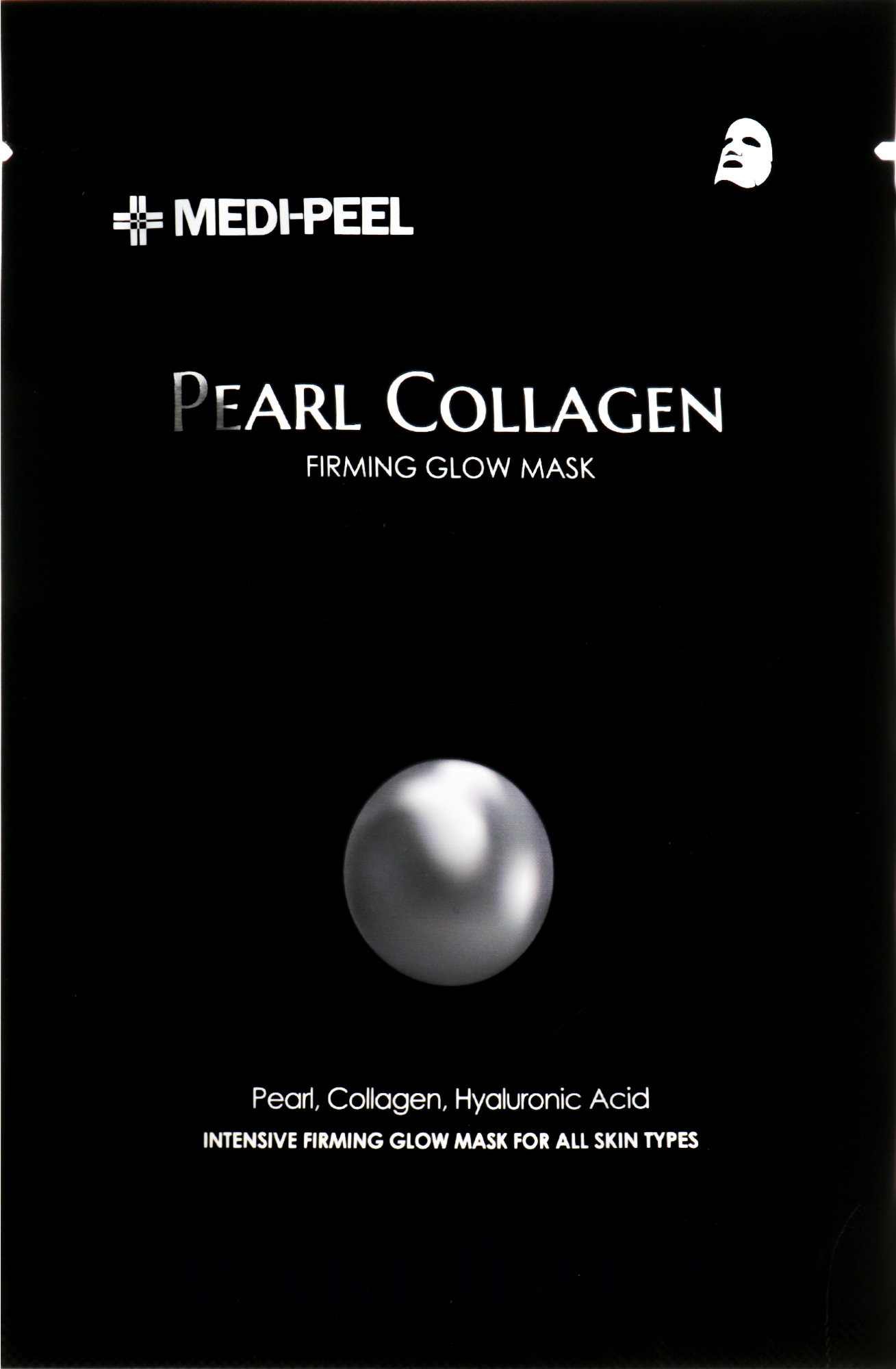 Тканевая маска с жемчужным коллагеном - Medi Peel Pearl Collagen Firming Glow Mask — фото 25ml