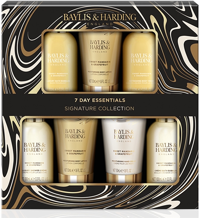 Набір, 7 продуктів - Baylis & Harding Sweet Mandarin & Grapefruit Ultimate Body Care Gift Set — фото N1