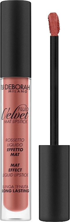 Матовая жидкая помада для губ - Deborah Fluid Velvet Mat Lipstick