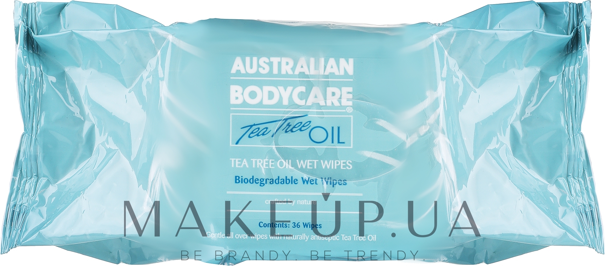 Вологі серветки з олією чайного дерева, 36 шт. - Australian Bodycare Wet Wipes — фото 36шт