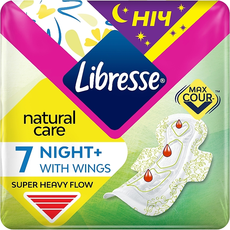 Гігієнічні прокладки, 7 шт - Libresse Natural Care Maxi