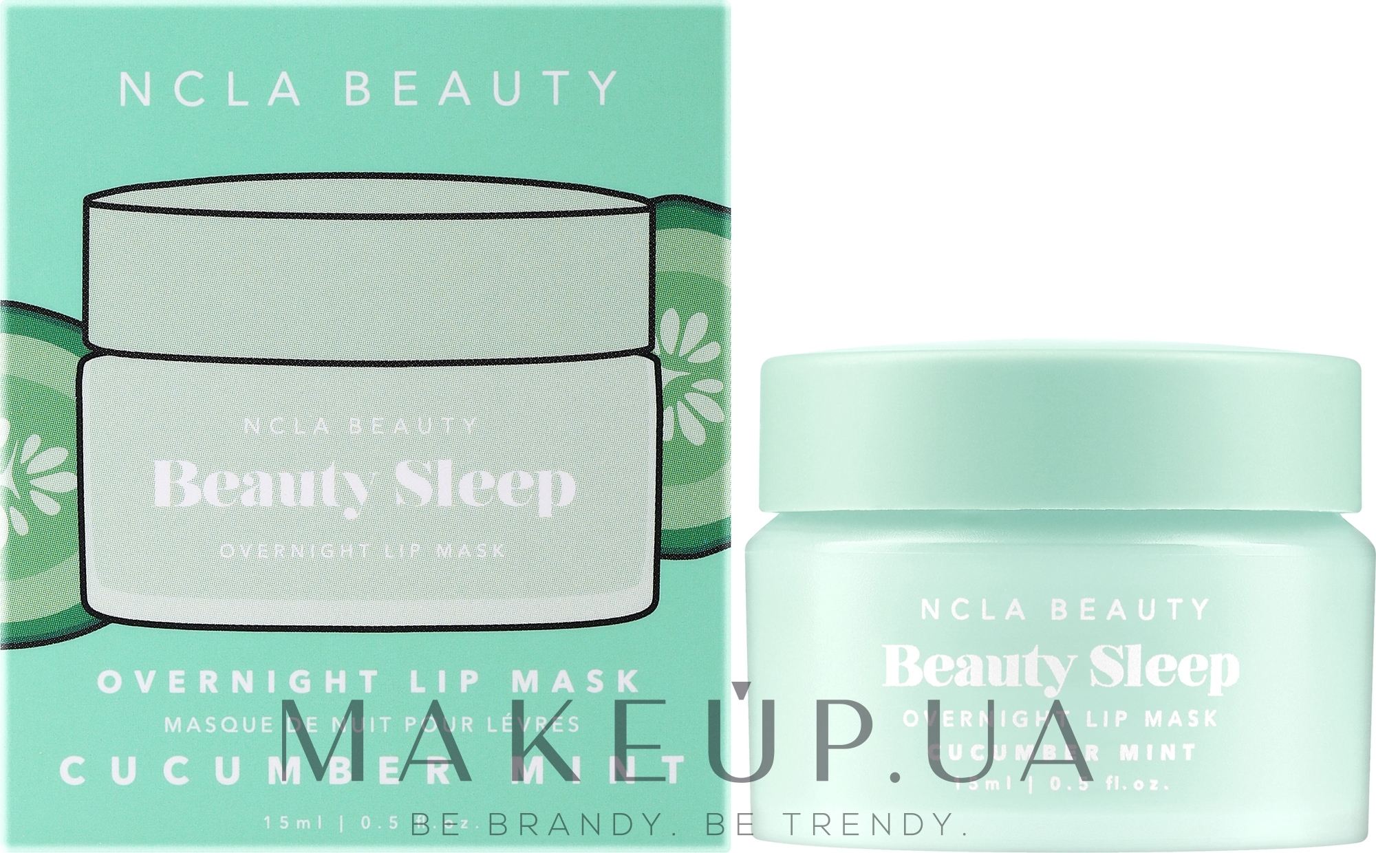 Ночная маска для губ - NCLA Beauty Beauty Sleep Overnight Lip Mask Cucumber Mint — фото 15ml
