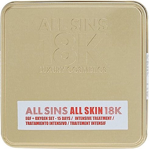 Набор - All Sins 18k All Skin Efg Oxygen 15 Days Intensive Treatment Set (f/cocnc/15ml + f/cocnc/15ml) — фото N3
