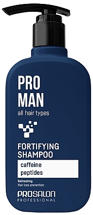 Чоловічий  зміцнювальний шампунь для всіх типів волосся - Prosalon Pro Man Fortifying Shampoo — фото N1