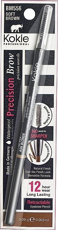 Карандаш для бровей со щеточкой - Kokie Professional Precision Brow Pencil — фото N1