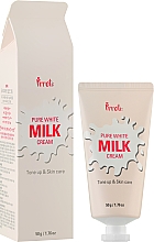 Увлажняющий крем для осветления лица на основе молочных протеинов - Prreti Pure White Milk Cream — фото N2