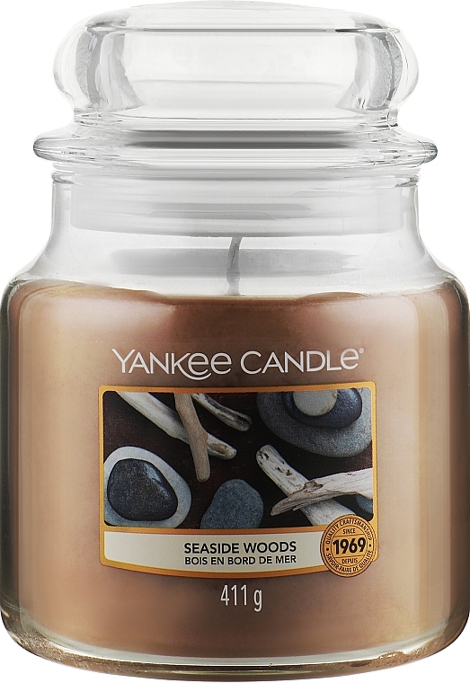 Ароматическая свеча "Приморский лес" в банке - Yankee Candle Seaside Woods — фото N1