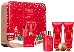 Духи, Парфюмерия, косметика Набор, 5 продуктов - Grace Cole The Luxury Bathing Winter Wonderland Wild Fig & Cranberry Relax & Unwind 