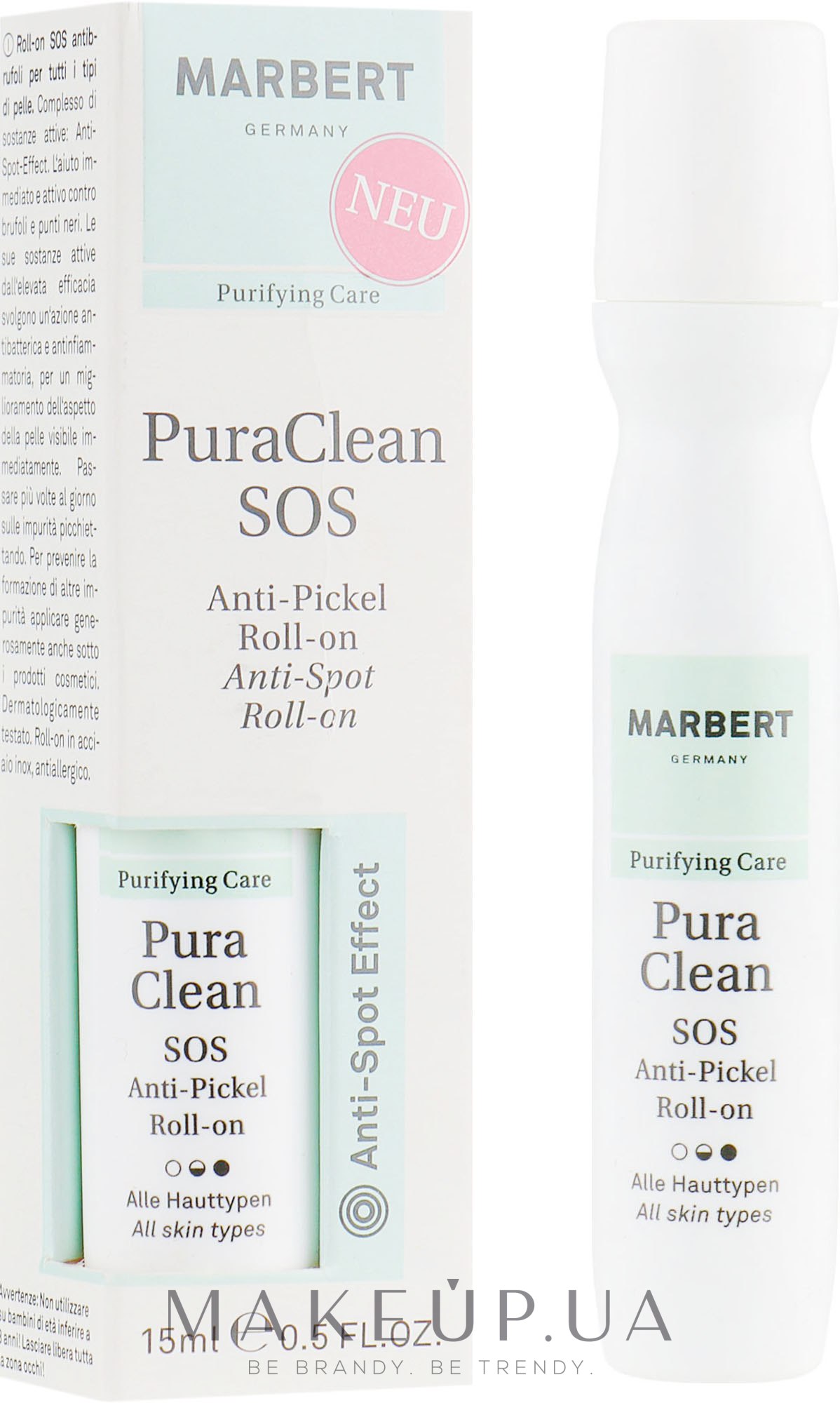 Тонік для проблемної шкіри - Marbert Purifying Care Pura Clean SOS Anti-Pickel Roll-on — фото 15ml