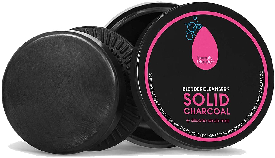 Твердое мыло для очистки спонжей - BeautyBlender Solid Blender Cleanser Charcoal — фото N1