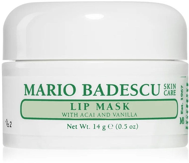 Ночная маска для губ - Mario Badescu Lip Mask with Acai and Vanilla — фото N1