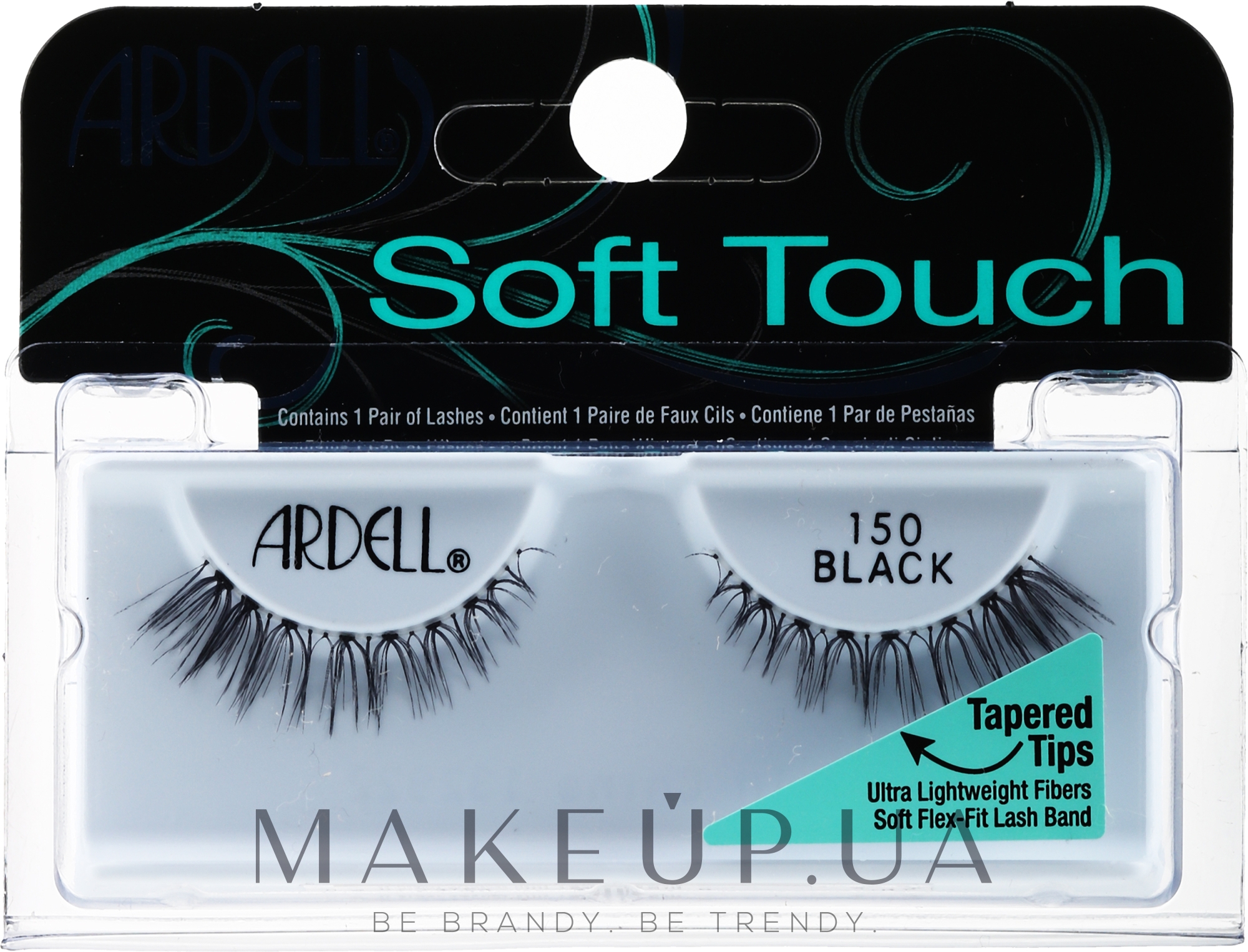 Накладні вії  - Ardell Soft Touch Eye Lashes Black 150 — фото 2шт