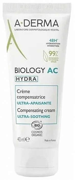 Крем для обличчя - A-Derma Biology AC Hydra Compensating Cream Ultra Soothing — фото N1