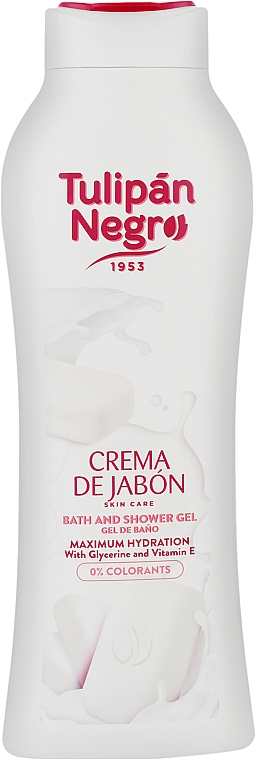 Гель для душа "Кремовое мыло" - Tulipan Negro Cream Soap Shower Gel — фото N1