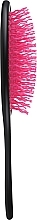 Щетка для волос массажная С0256-1, черная с розовым - Rapira — фото N2