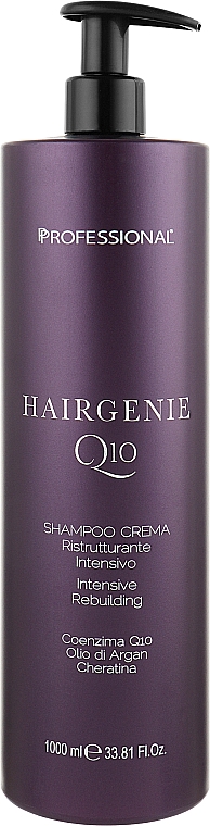 Шампунь-крем для відновлення волосся - Professional Hairgenie Q10 Shampoo Cream — фото N3