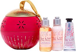 L'Occitane Cherry Blossom - Набор (sh/gel/35ml + b/lot/35ml + h/cr/10ml) — фото N1