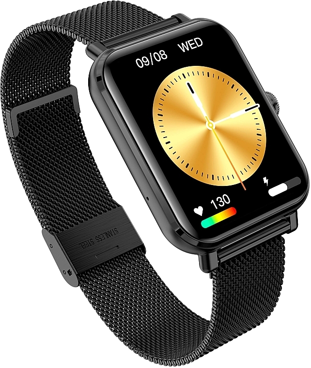 Смарт-годинник, чорний, метал - Garett Smartwatch GRC Classic — фото N3
