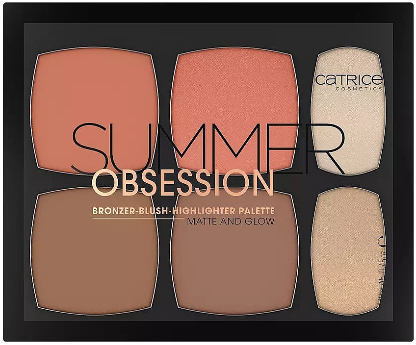 Палетка для макияжа - Catrice Summer Obsession Bronzer Blush Highlighter Palette Matte And Glow — фото N1