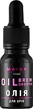Натуральна арганова олія для брів та вій з ретинолом та скваланом - Mayur Oil Brow Growth — фото N2