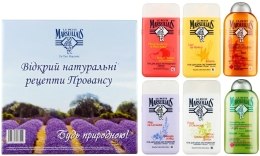 Духи, Парфюмерия, косметика Набор - Le Petit Marseillais (shm/250ml + shm/250ml + sh/gel/250ml + sh/gel/250ml + sh/gel/250ml)