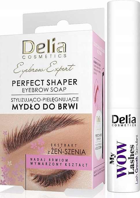 Набор - Delia Eyebrow Expert (eyelash/cond/3ml + eyebrow/soap/10ml) — фото N1