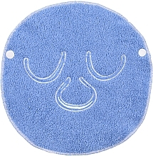 Полотенце компрессионное для косметических процедур, голубое "Towel Mask" - MAKEUP Facial Spa Cold & Hot Compress Blue — фото N1